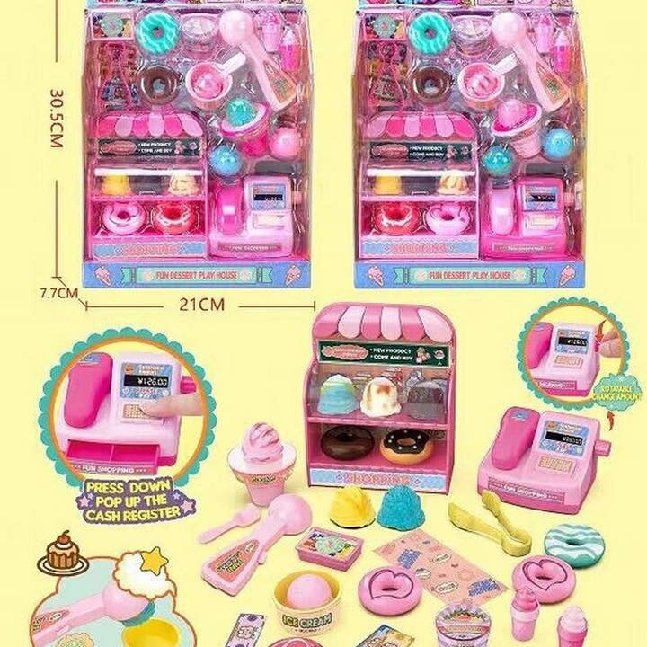 Tea Time Play Set with Cash Register for wholesale by Deluxe Import Trading