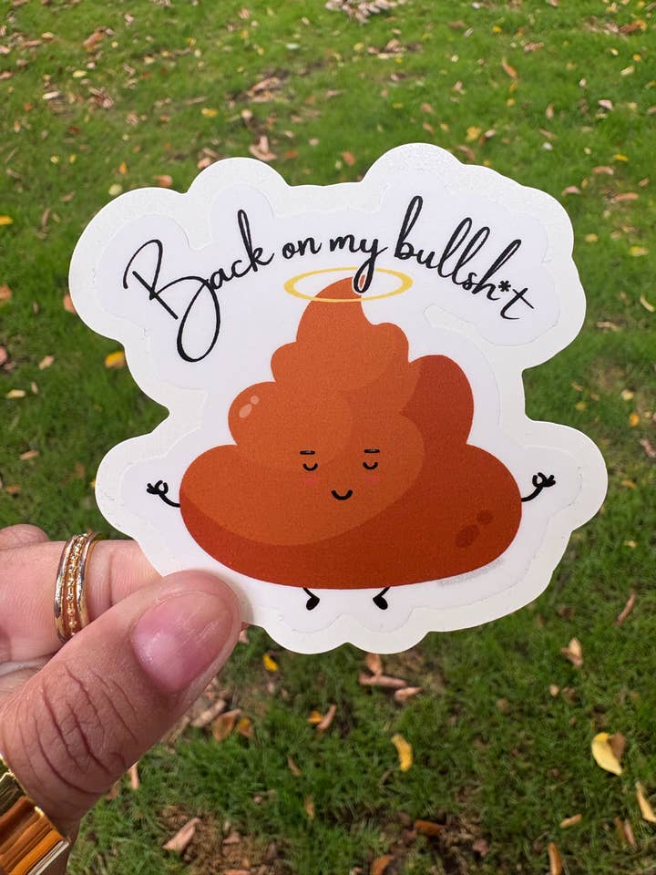 Back On My vinyl sticker for wholesale by Sacred Paintbrush Arts