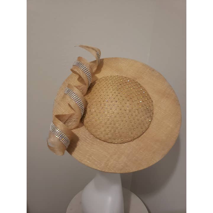 Rehoboth Hats - Wholesale Fascinator Hat - Women's - Spiral Elegance Sinamay Fascinator4