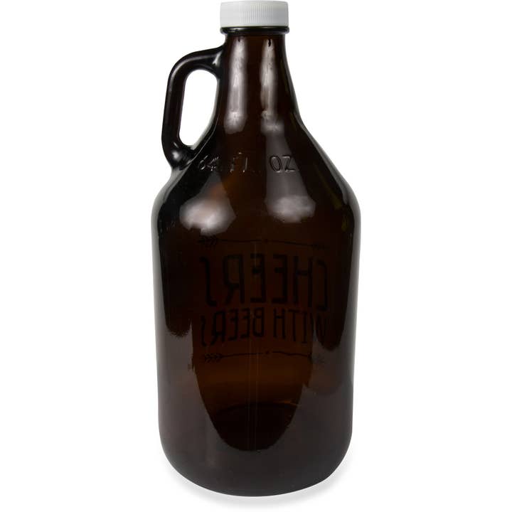 Pavilion - Wholesale Growler - Drink Happy - 64 oz Glass Growler3