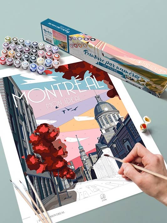 Paint by number Kit - Montreal pour la vente par La Loutre