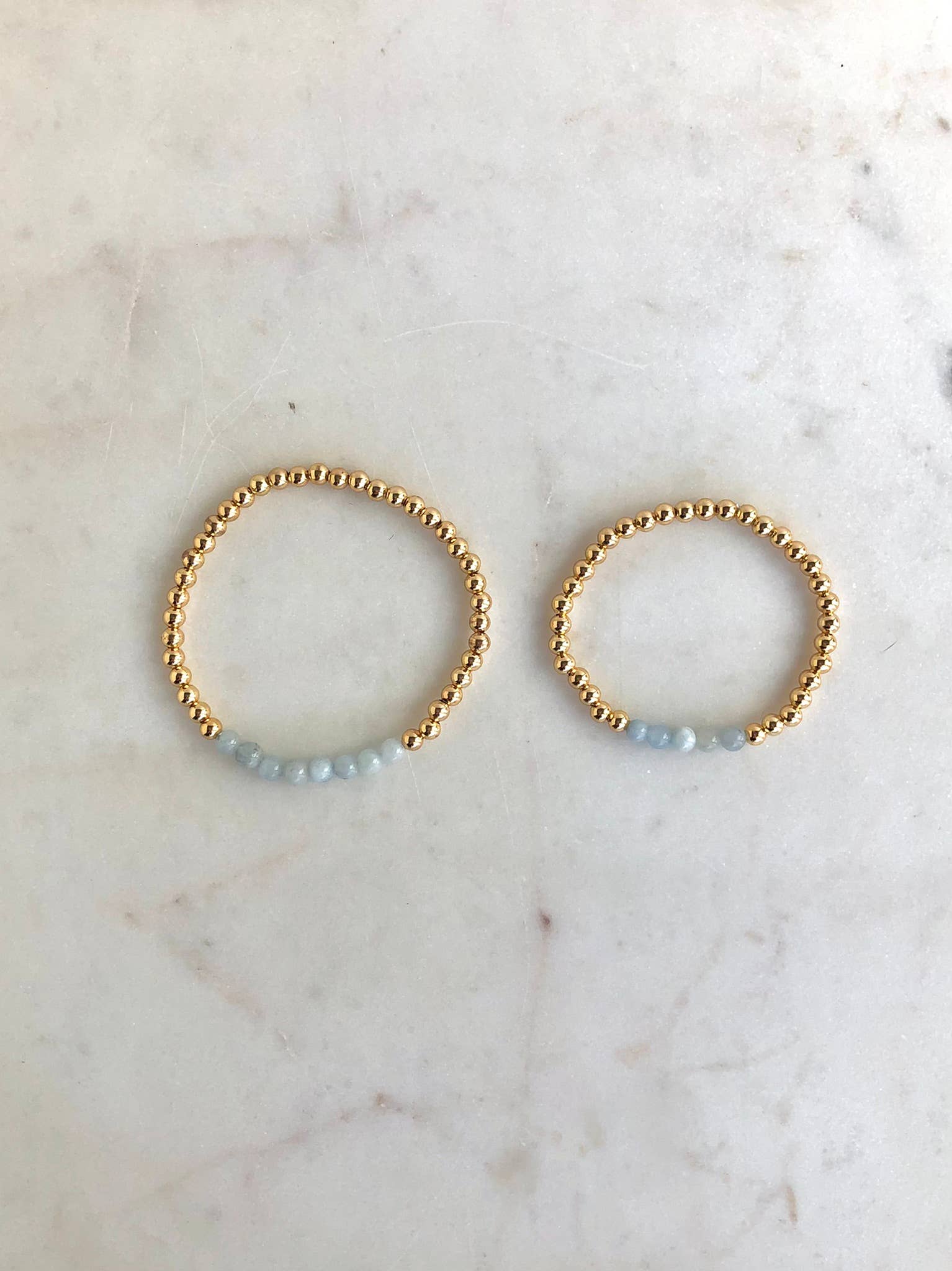 Simply Stated NY - Venta al por mayor Juegos de joyas - Set de pulseras a juego de madre e hija con piedras preciosas y oro7