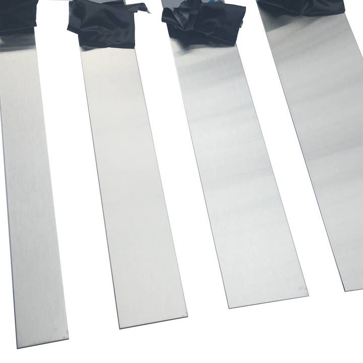 Brushed 304 Stainless Steel Gap Filler Finishing Trim Strip, 20ga, 24in Long for wholesale by Epic QT