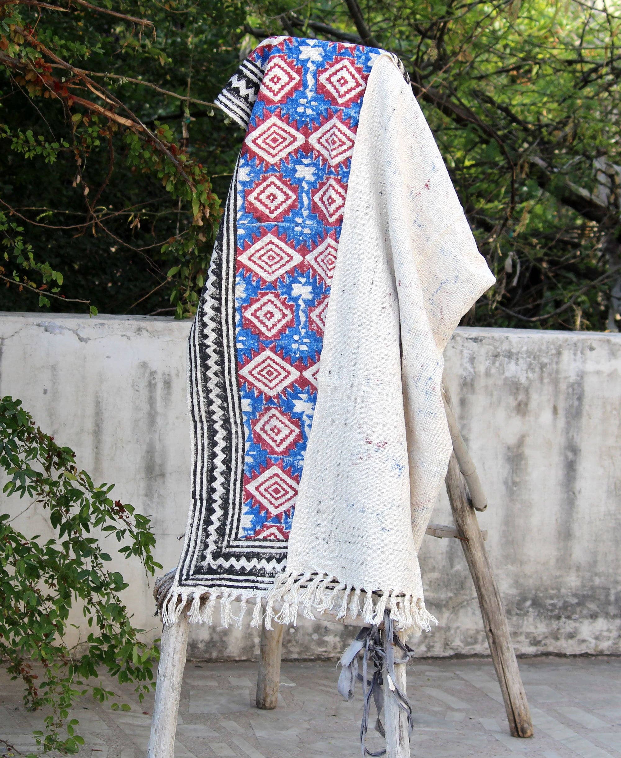 Bhawana Handicrafts - Wholesale Throw blanket - Handmade Mud Cloth Cotton Throw Blanket - Sofa/Beach Cover3