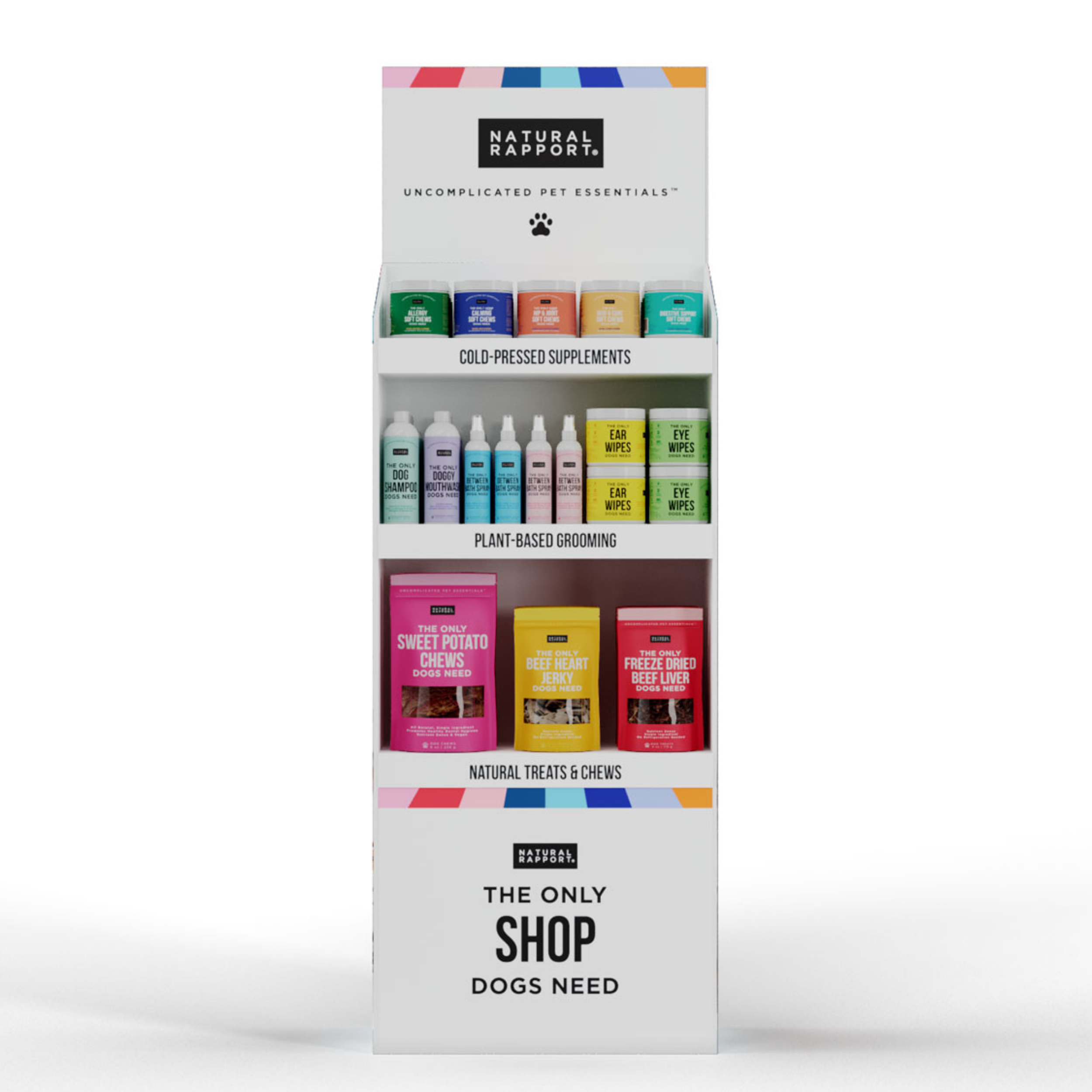 Natural Rapport - Venta al por mayor Suplemento - Perros - Expositor de Piso para Venta al por Menor1