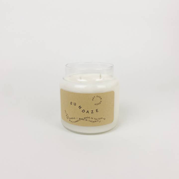 Art Over Order - Wholesale Jar/Filled Candle - Sundaze Candle - Double Wick