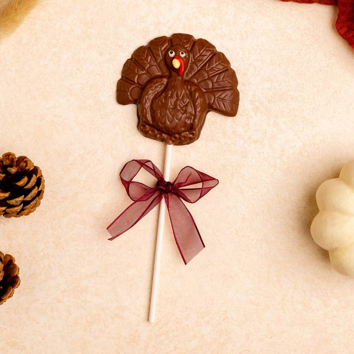 Cute Turkey Lolly for wholesale by Enjou Chocolat