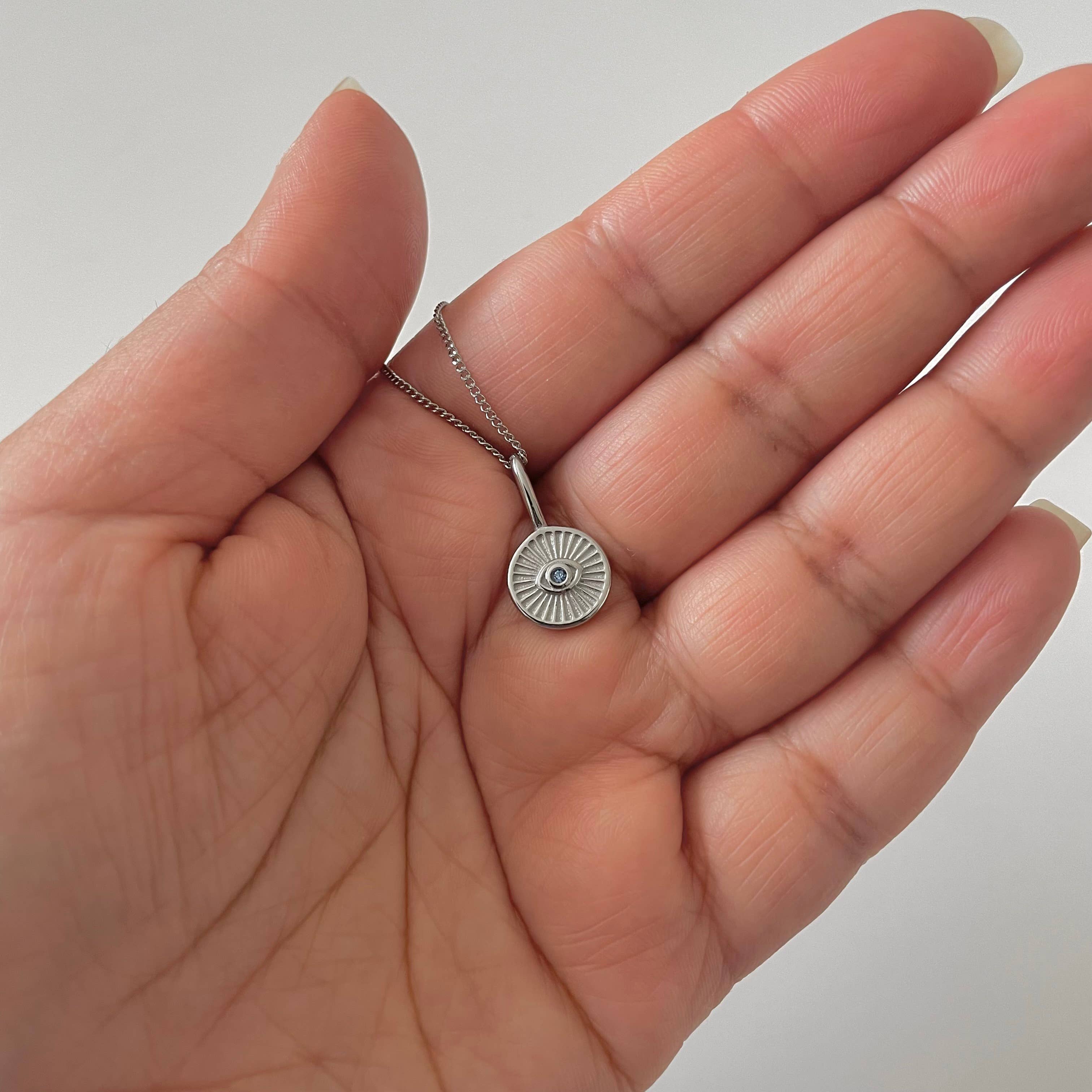 Namaste Jewelry – Engroshandel Halskæde med vedhæng – Evil Eye 2.0 Halskæde- Sølv4