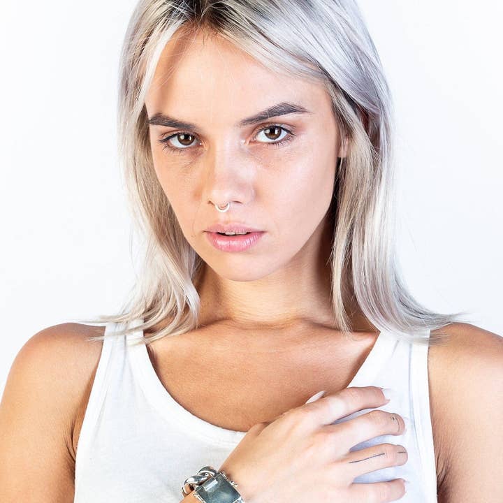 JUNGLE TRIBE – wholesale Länkar och kedjearmband – Tjock kubansk länk Silver kedja armband