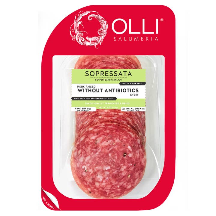 Olli Sopressata Pre Sliced Salami for wholesale by Olli Salumeria Americana