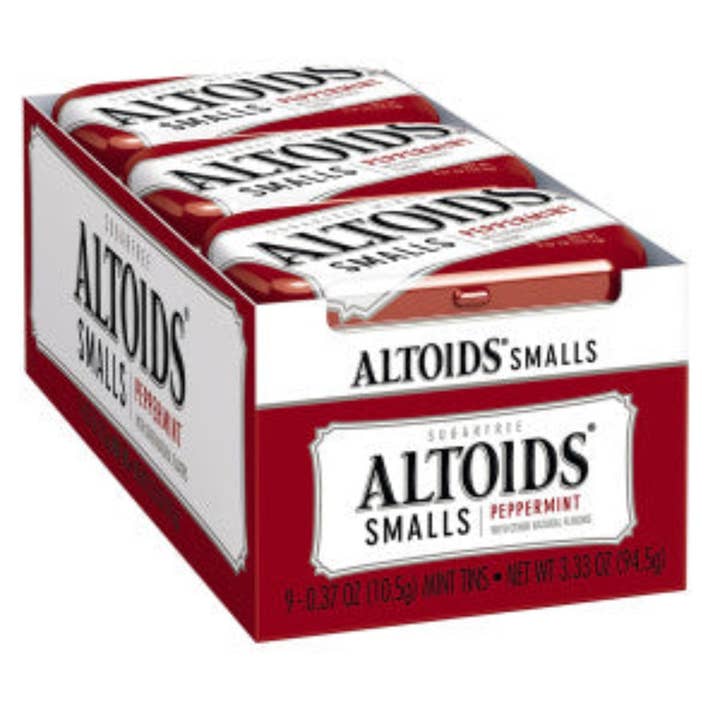 I Got Your Candy - Wholesale Mints - Altoids Small Sugar Free Mini Mints Peppermint 0.37oz - 9ct