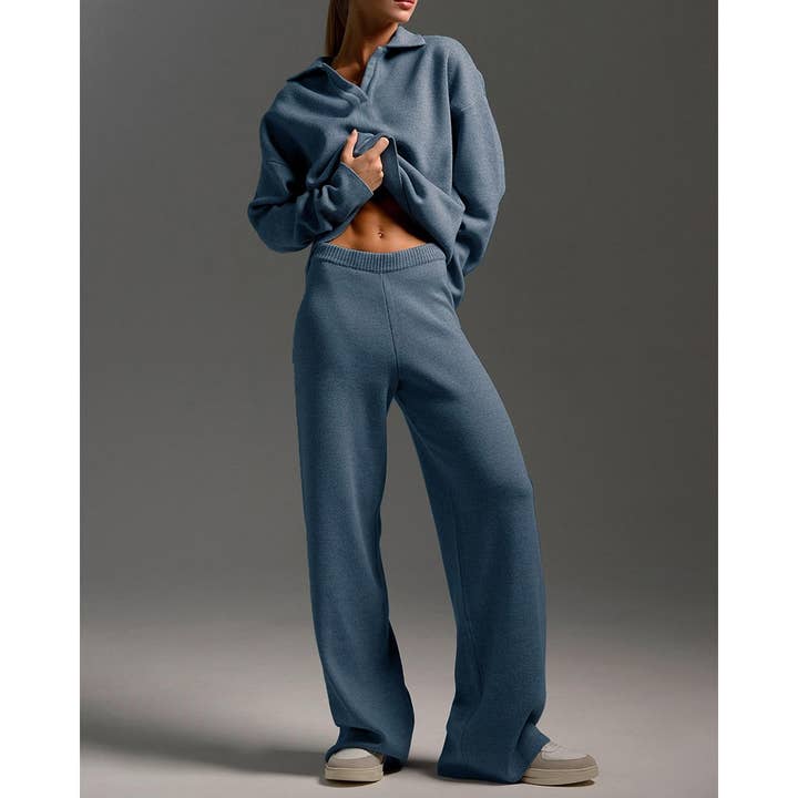 Mapcie - Wholesale Top & Pant Set (NOT Loungewear) - Women's - Long sleeve top and long pants sweater set