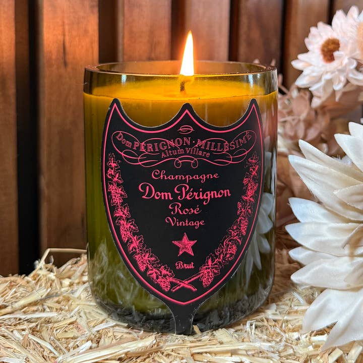Scottsdale Candle Co - Wholesale Jar/Filled Candle - Recycled Dom P Rose Candle0