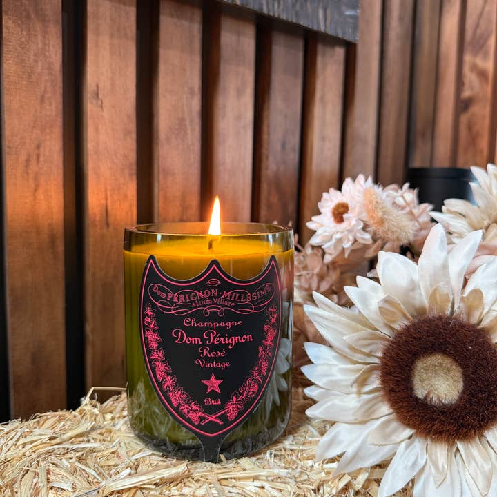 Scottsdale Candle Co - Wholesale Jar/Filled Candle - Recycled Dom P Rose Candle0