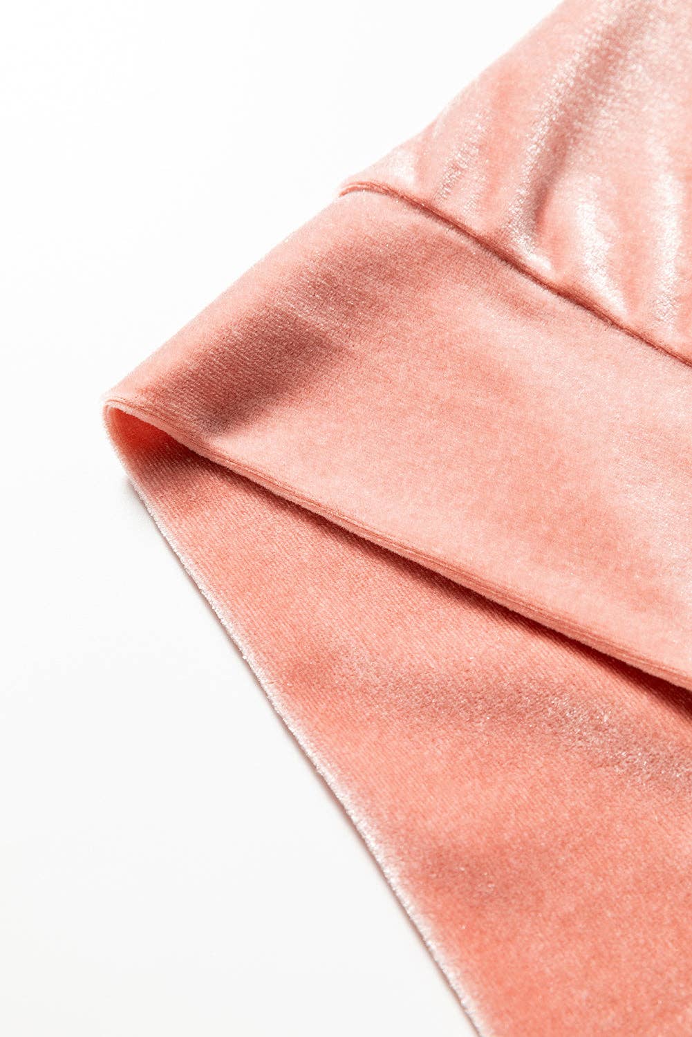 Fersken Blossom Velvet lynlåshættetrøje og bukser med brede ben sæt for engroshandel på Faire3