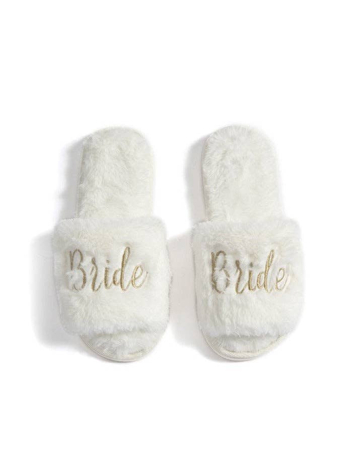 Shiraleah - Wholesale Slippers - Women's - "BRIDE" SLIPPERS,IVORY