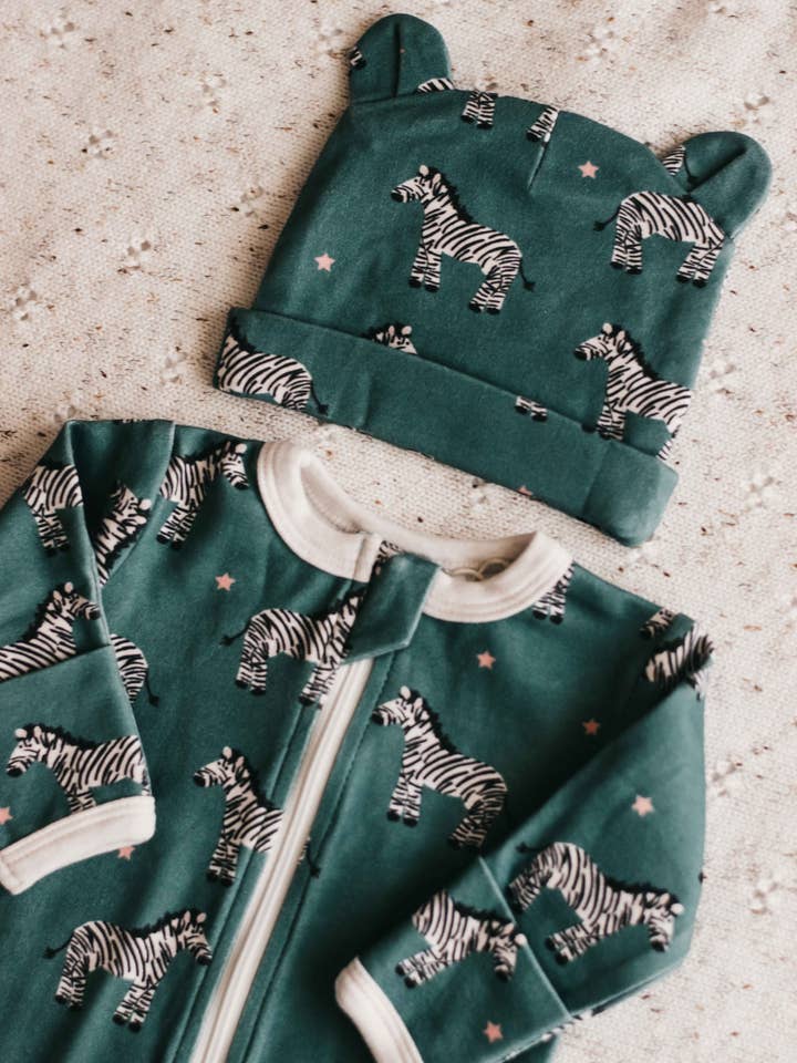 Bencer & Hazelnut - Venta al por mayor Peto - Bebés - Zipsuit - Zebby Verde