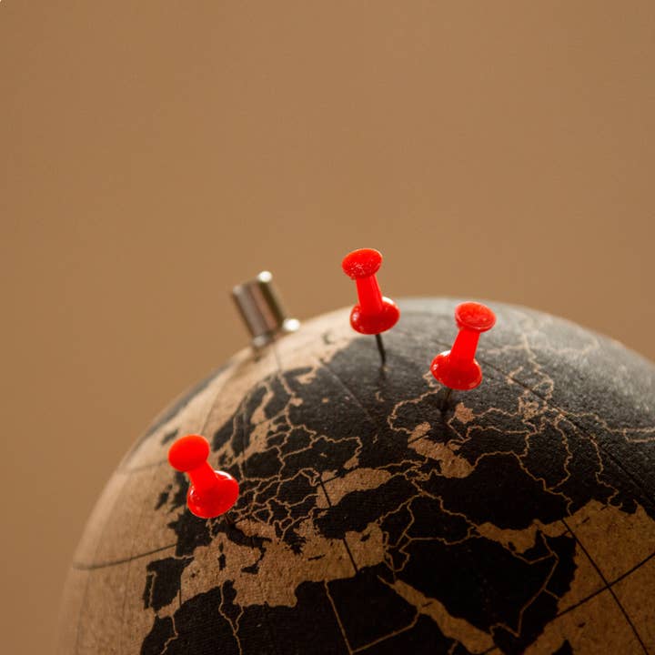 SUCK UK Ltd - USA - Wholesale Desk Globe - Cork Globe - Small
