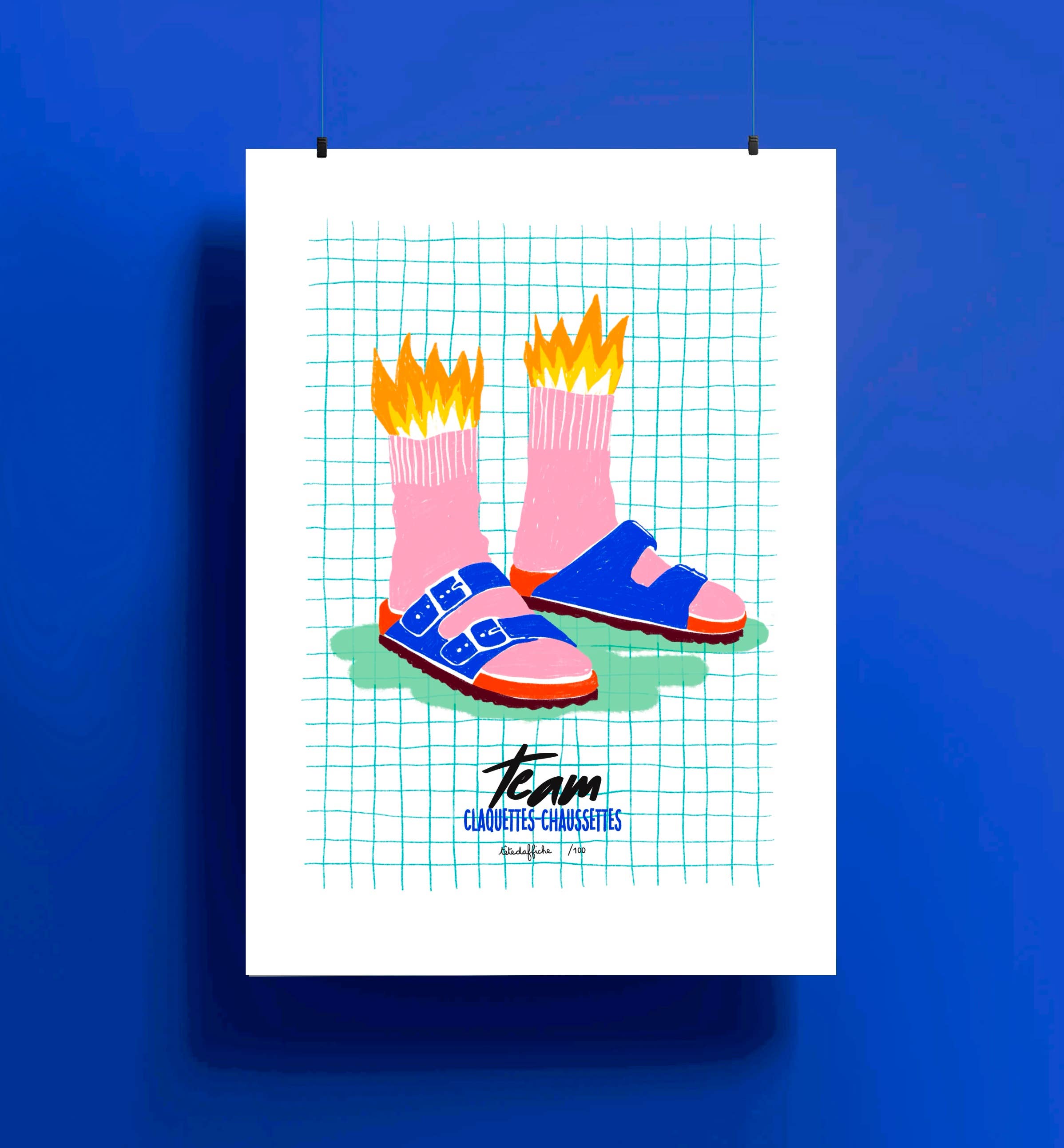 TETE D'AFFICHE - Wholesale Art Print - POSTER TAP SOCK