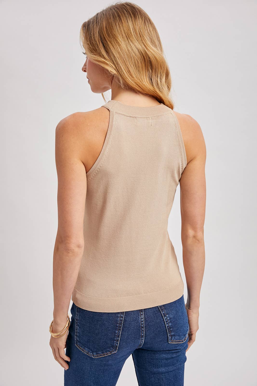 Bluivy - Venta al por mayor Camiseta sin mangas - Mujer - TOP DE PUNTO CON CUELLO HALTER24