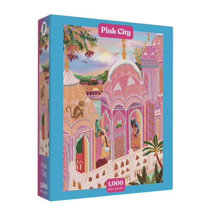 Pink City | 1,000 Piece Jigsaw Puzzle for wholesale by Puzzledly