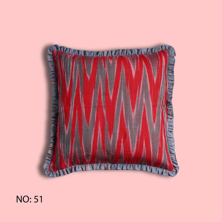Annahmol - Wholesale Throw Pillow Cover - One of a Kind Vintage Kantha & Ikat Pillow 222