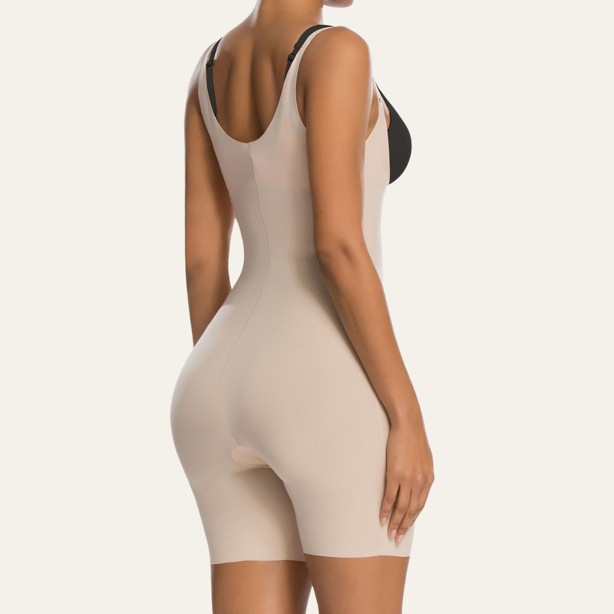 ShaperX Shapewear - Wholesale Shapewear - Women's - SHAPERX One-Piece Seamless Core-Sculpting Open-Bust Shorts Bodysuit5
