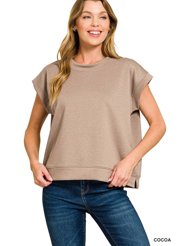 Vanilla Monkey - Wholesale Sweatshirt - Women's - Scuba Short Sleeve Sweatshirts4