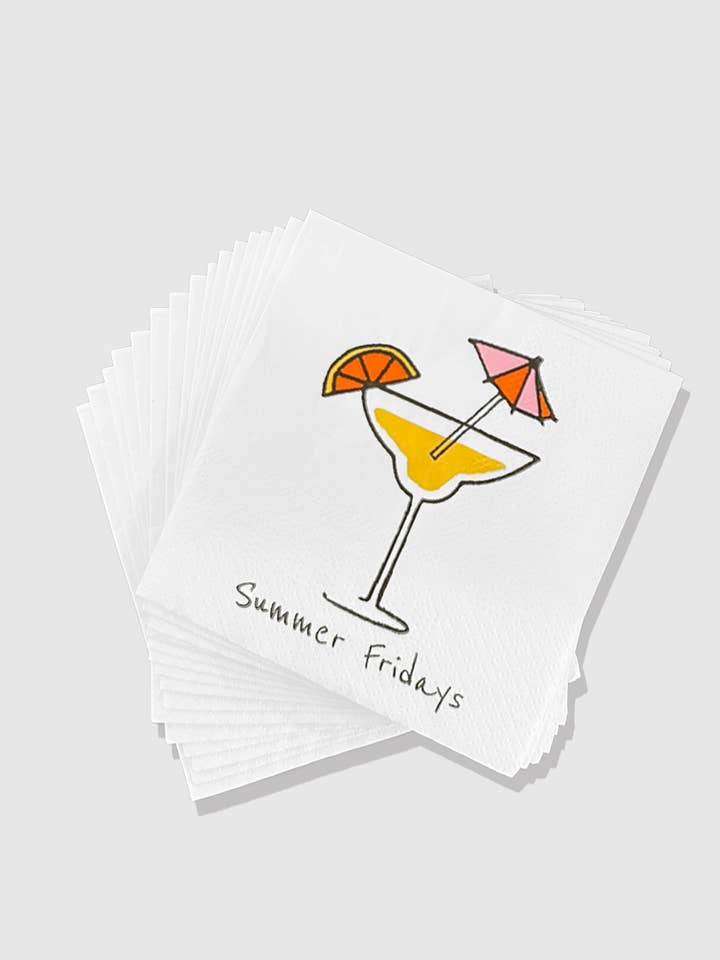Summer Fridays Cocktail Napkin for wholesale by Coterie Party Supplies