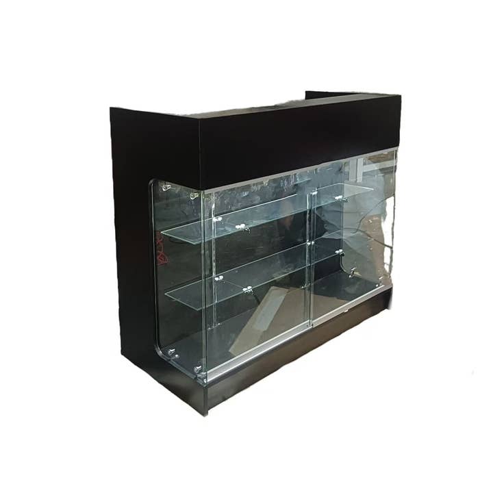 Only Hangers - Wholesale Retailer Display Stand/Case - Black Ledgetop Showcases with LED Lights in 4ft and 6ft2