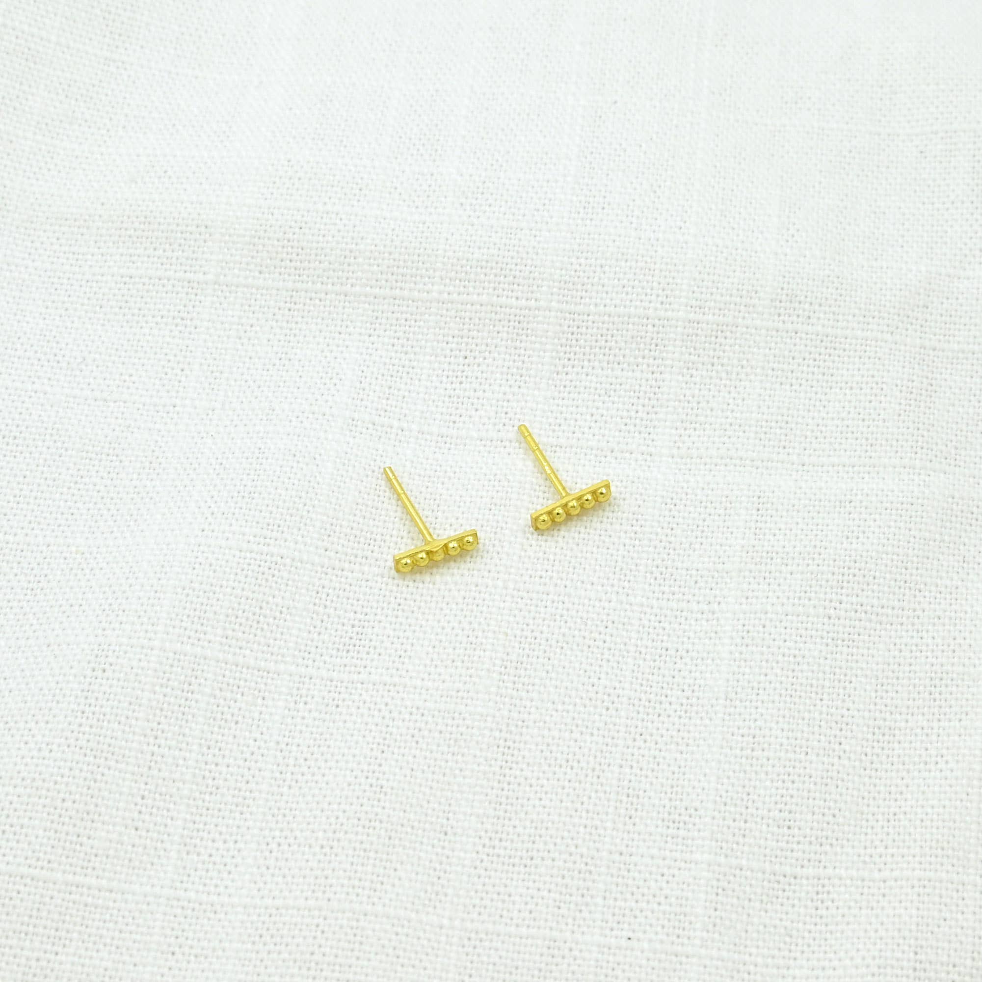 Schmuckoo Berlin - Wholesale Stud/Post Earrings - Eirini Stud Earring Gold Plated Silver 925 (3 Pairs)2