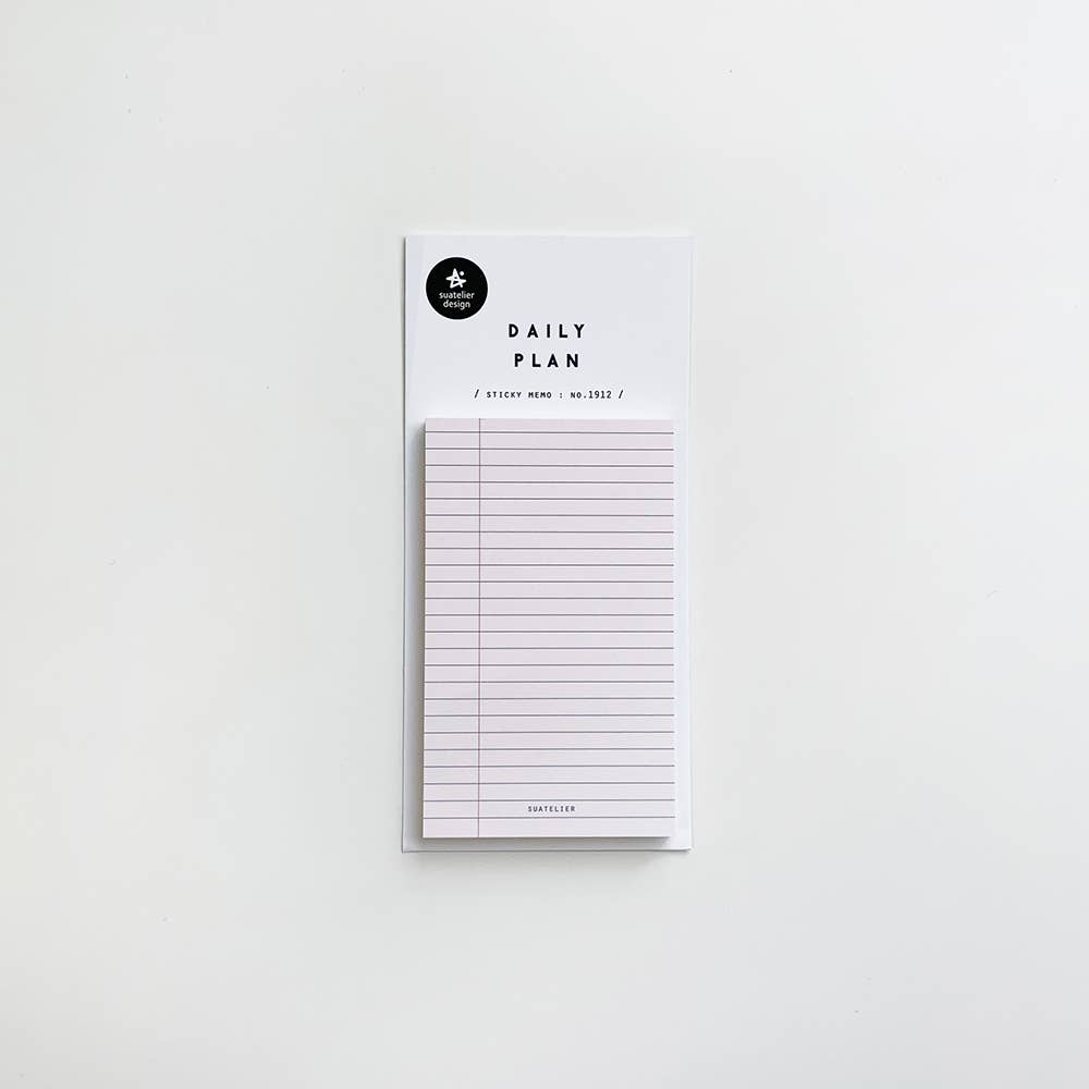 Suatelier Sticky Memo Pad - Daily Plan 09