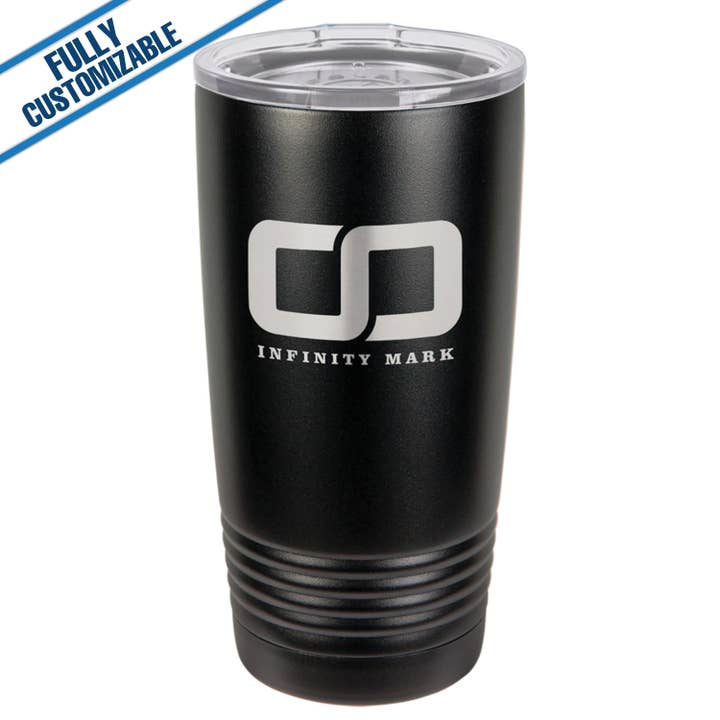 GiftWorksPlus - Wholesale Insulated Mug/Tumbler - 20oz. Engraved Tumbler with Flip Lid - Fully Customizable1