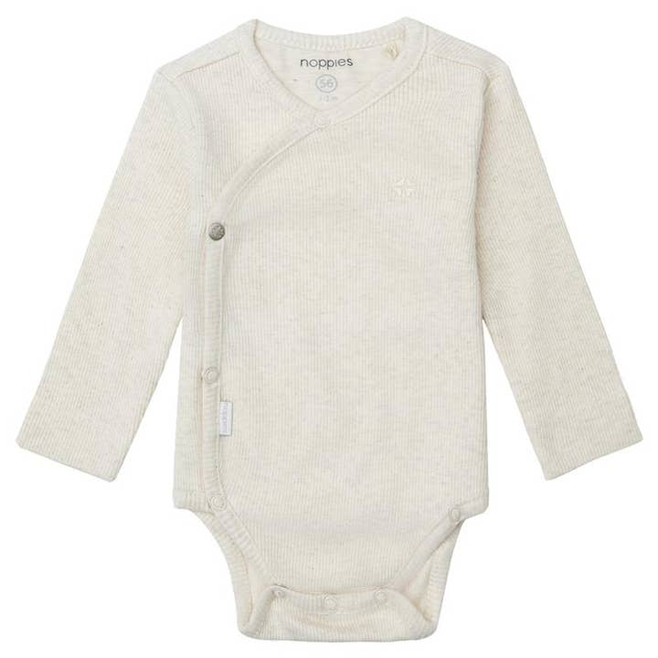 Unisex Romper rib Nino long sleeve - 34N4112 for wholesale by noppies