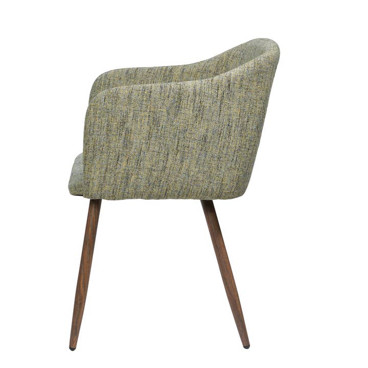 GREENING Ada - Upholstered Armchair In Green Melange Fabric for wholesale on Faire1