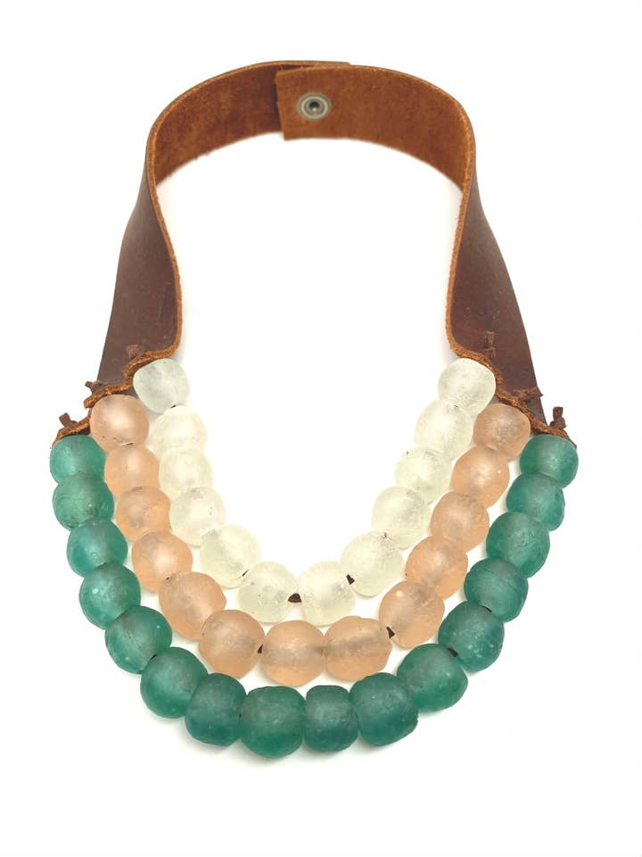 Krobo 3 Strand • Boho Beach for wholesale by Stephanie Leigh Jewelry