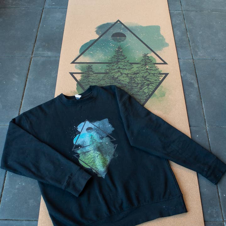 genYOUine - Wholesale Yoga Mat - Cork Yoga Mat - Coloured Forest4