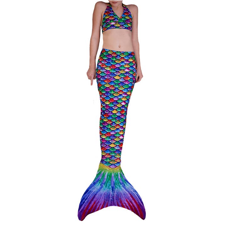 Sun Tail Mermaid - Wholesale Costume - Kids - Hawaiian Rainbow Mermaid Tail Skin clothing for kids, girls, teens, and women2