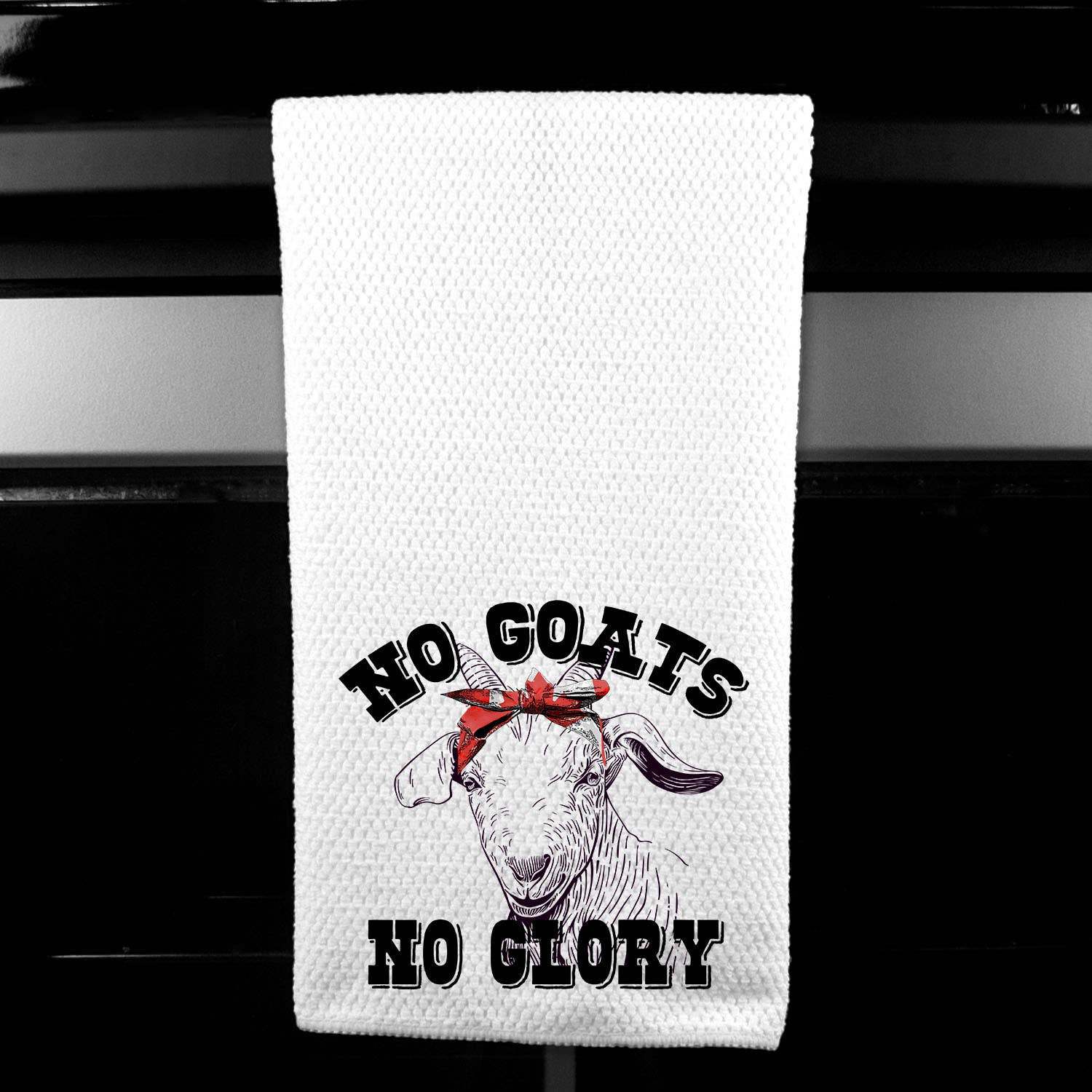 Dasha Alexander - Wholesale Tea Towel - No Goats No Glory Microfiber Towel 0