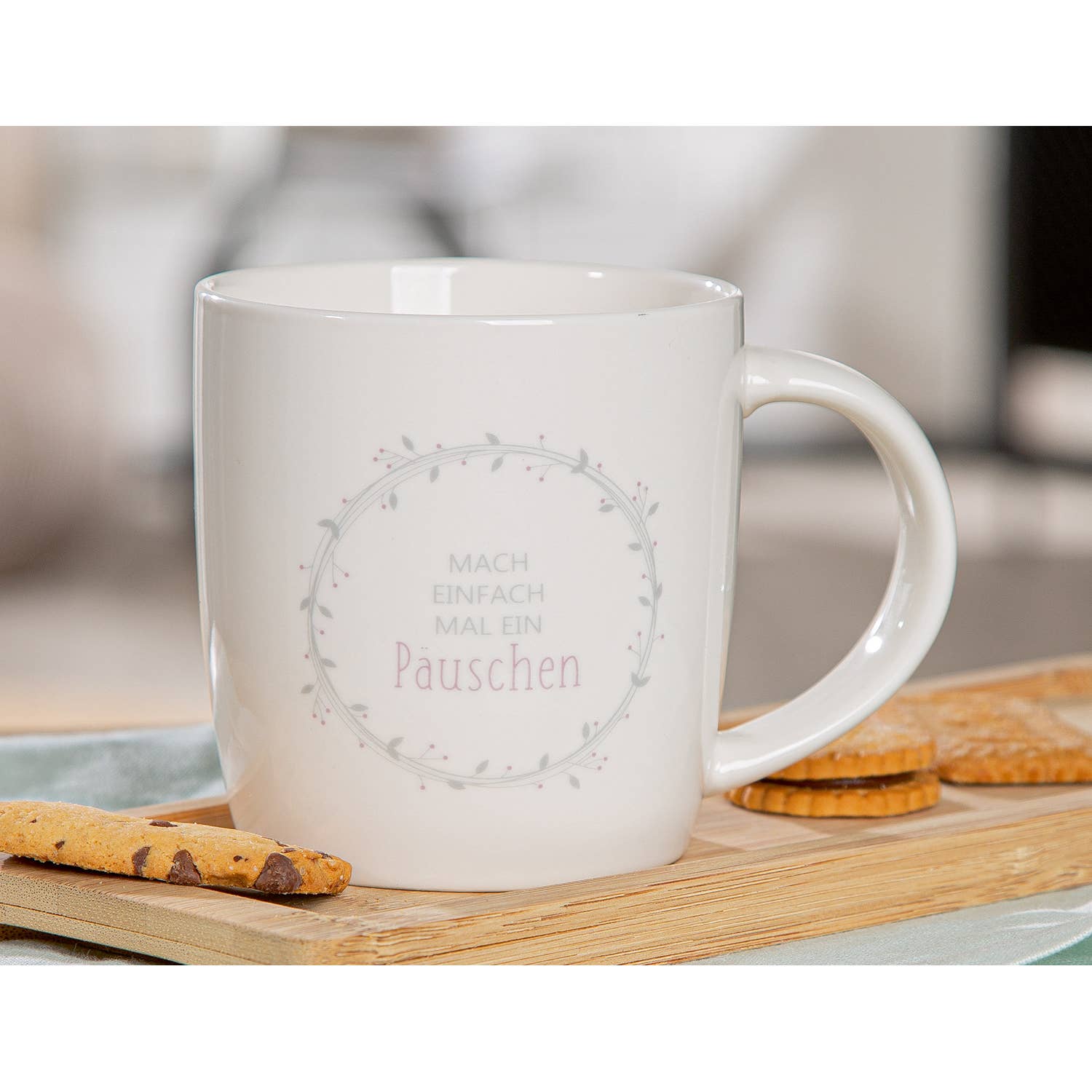 Cup / Mug Break white H. 9 cm, PU 6 for wholesale on Faire1