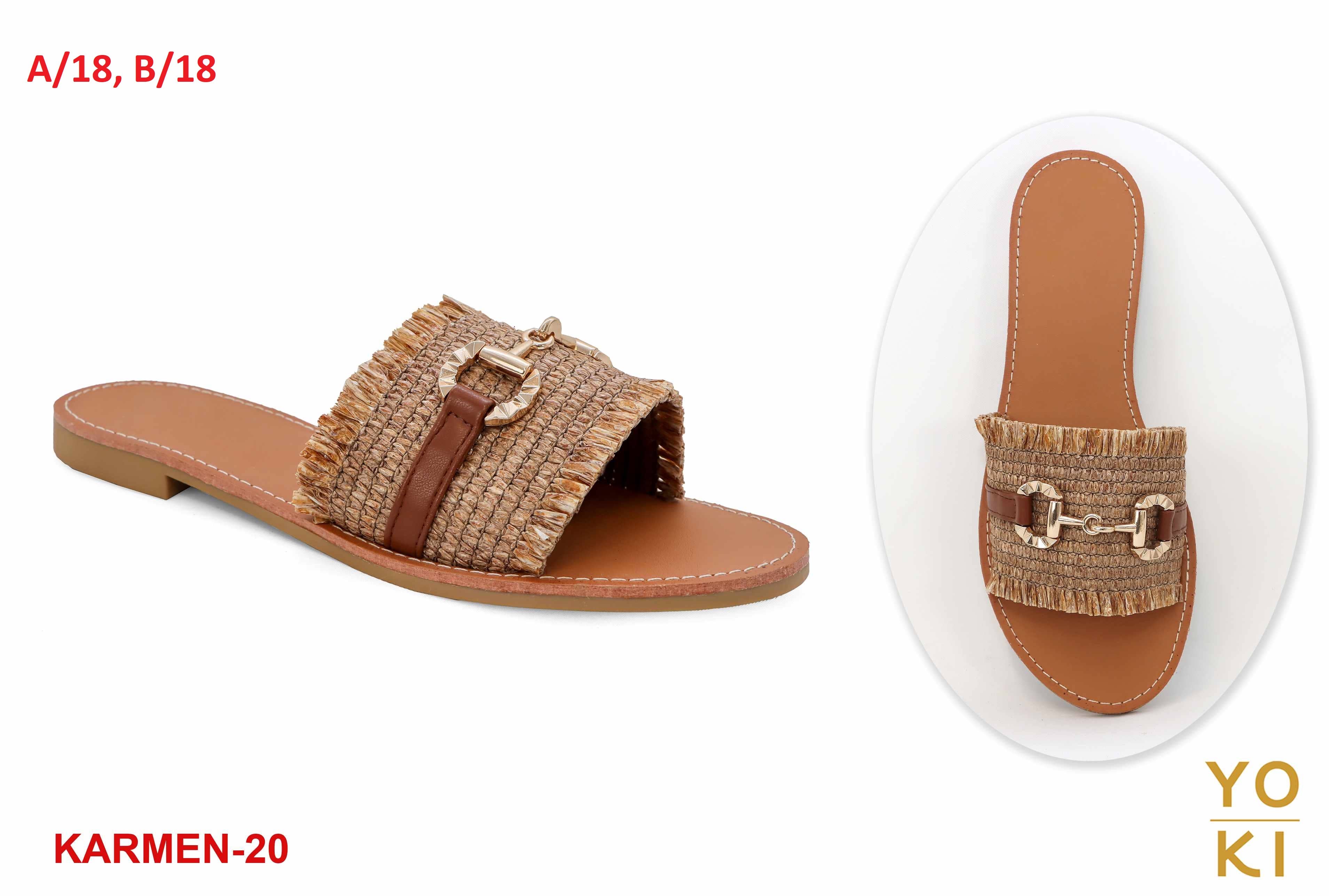 Yoki Fashion - Wholesale Sandals - Women's - YOKI Women's Raffia Band Sandal Beach Slides With Buckle0