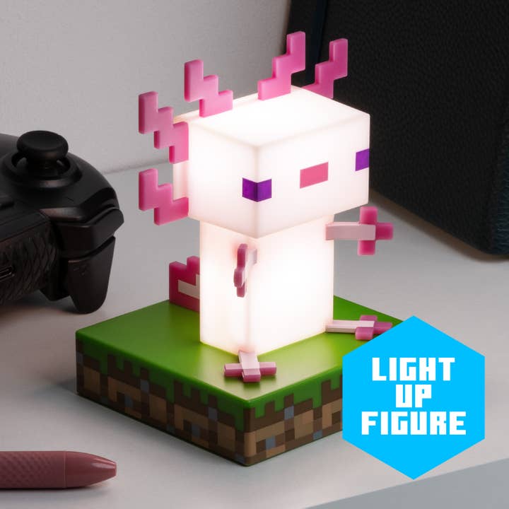 Paladone UK - Wholesale Figurine Lamp - Minecraft Axolotl Icon Light5