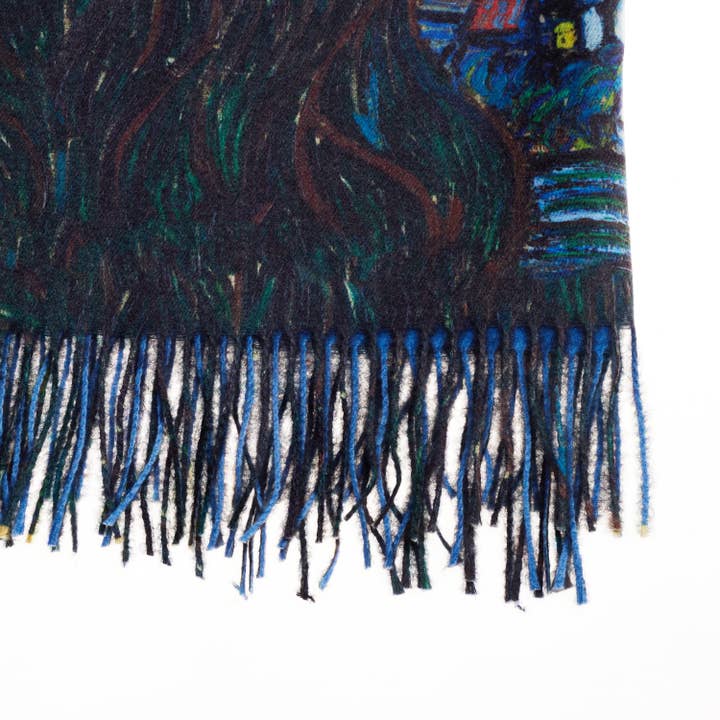 Signare Tapestry - Wholesale Scarf - Women's - Van Gogh Starry Night - Art Pashmina