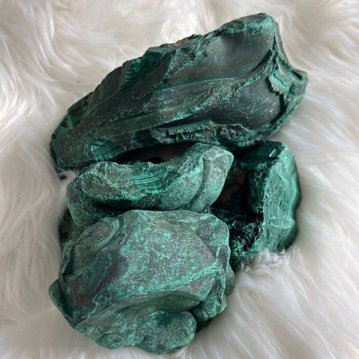 WHOLIFECO - Vendita all'ingrosso Pietra/cristallo spirituale - Malachite Verde Grezza - Pietra di pura guarigione