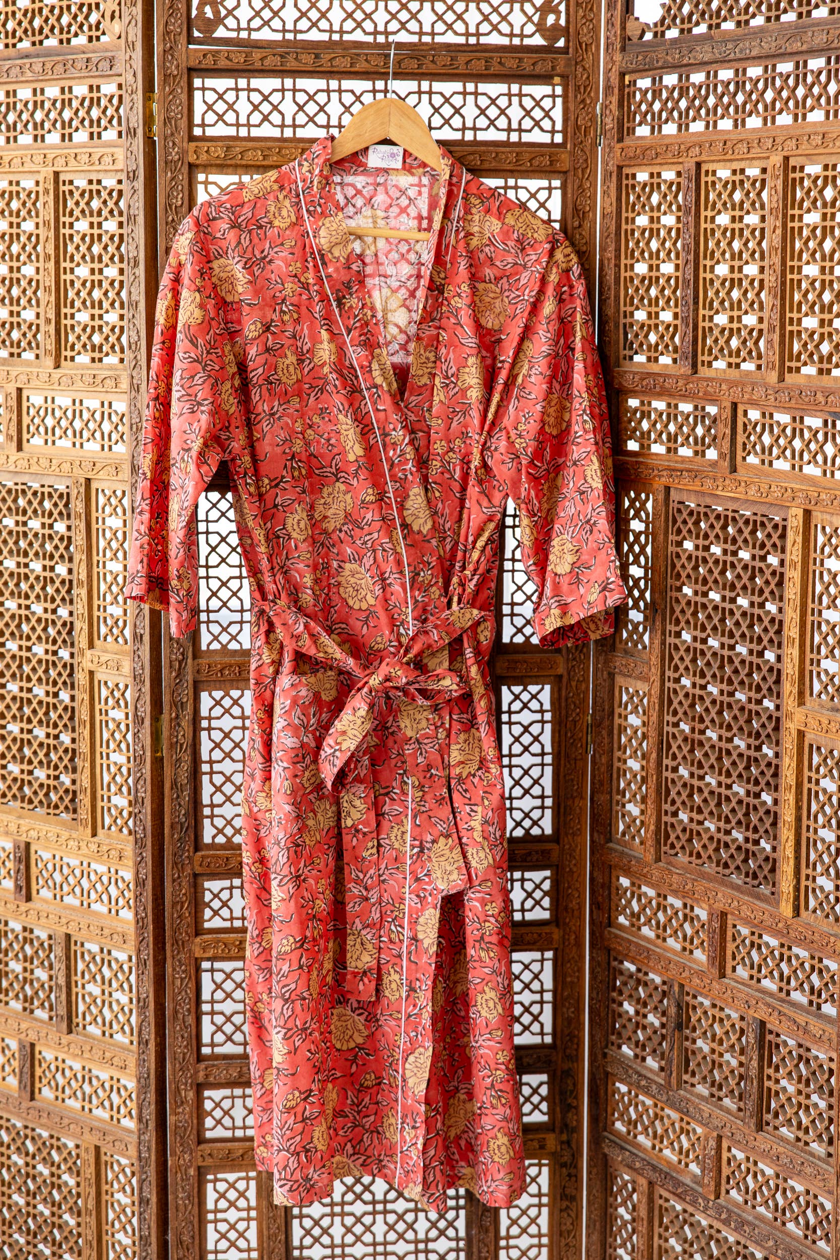 Rahab's Rope - Wholesale Robe - Women's - Loverly Block Print Robe2