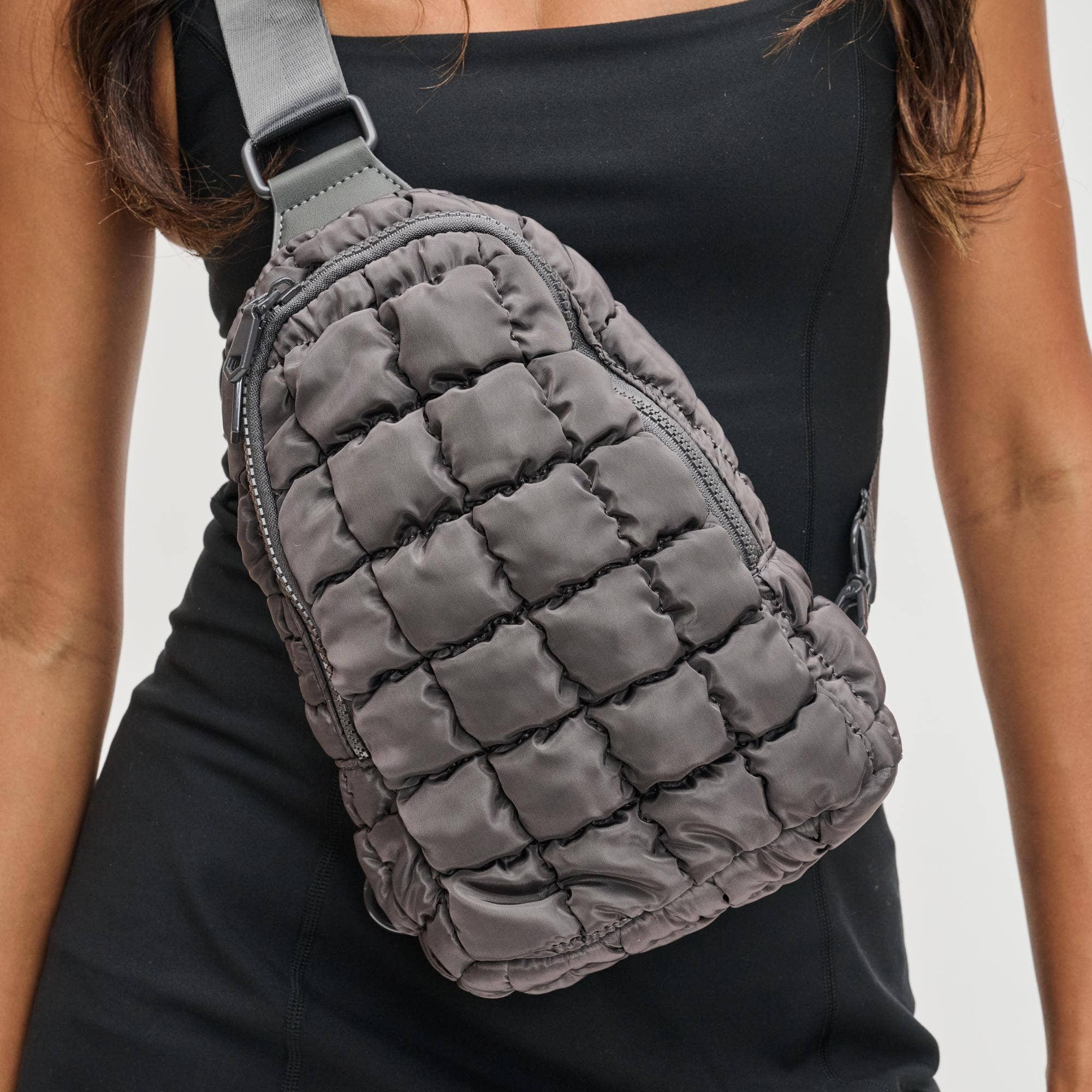 Sol and Selene - Wholesale Belt Bag - Women's - Rejuvenate - Quilted Puffer Nylon Sling Backpack110
