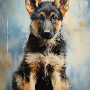 ikonink - Wholesale Everyday greeting card - German Shepherd Card1
