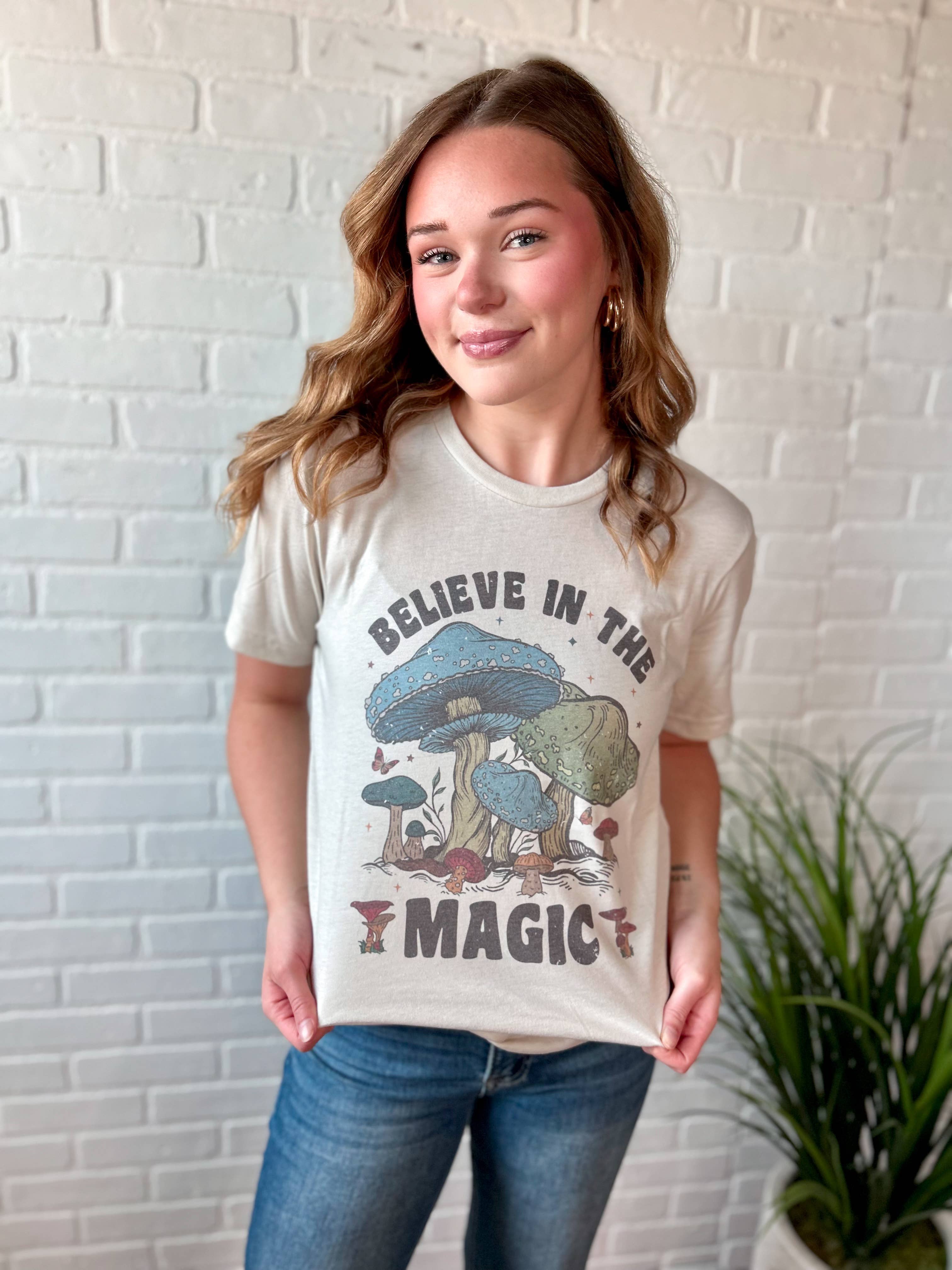 Willow Poppy - Wholesale Screen Printed T-Shirt - Women's - Magic Mushroom Graphic Tee2