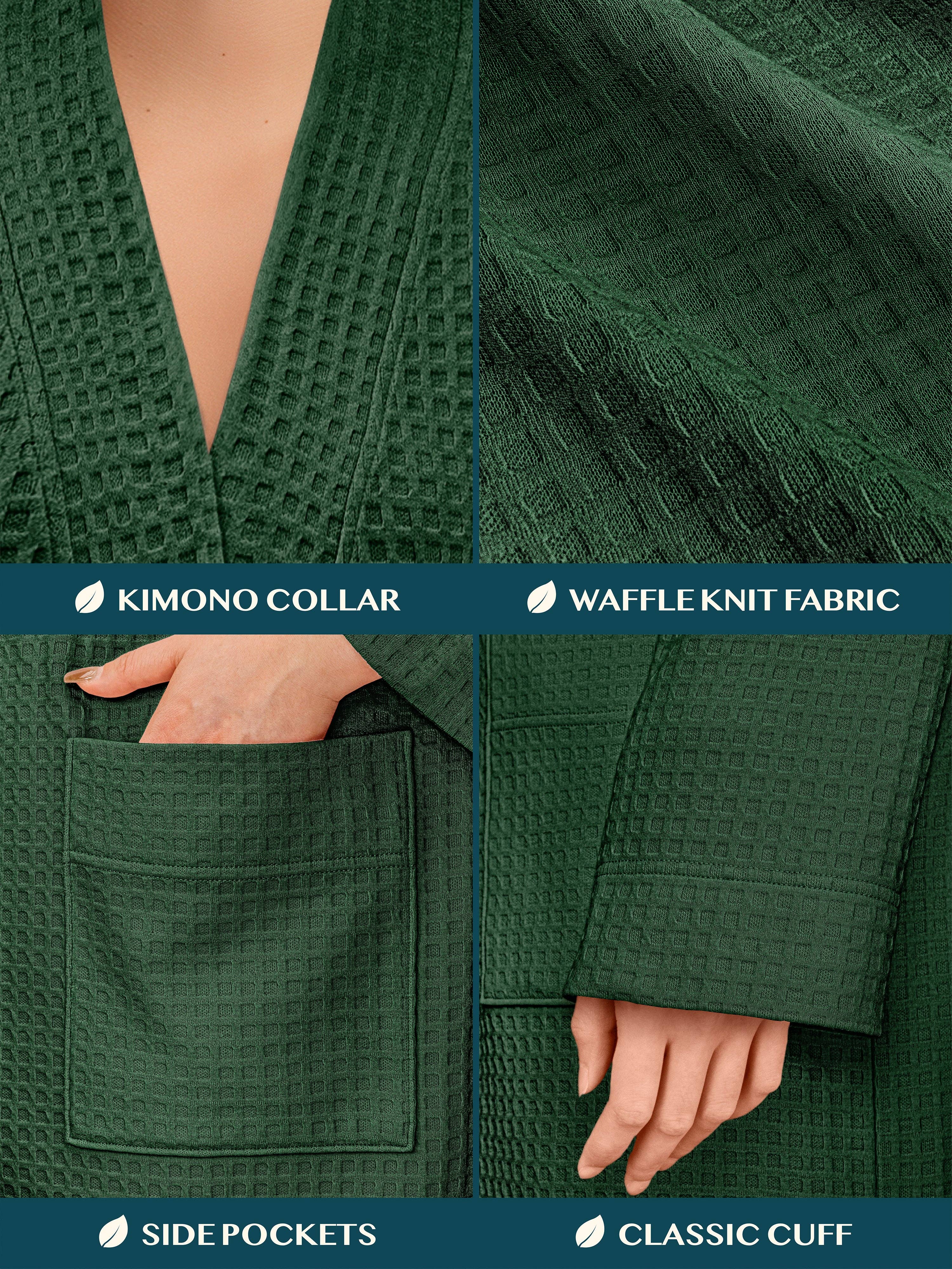 Pavilia - Wholesale Robe - Women's - Women's Waffle Texture Knit Robe15