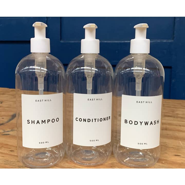 East Hill Design – wholesale Soap dispenser – Bottle for Life - 24mm Clear 300ml Refillable Pump Bottle1